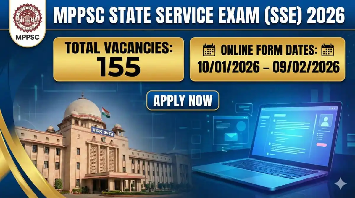 MPPSC State Service Exam (SSE) Vacancy 2026