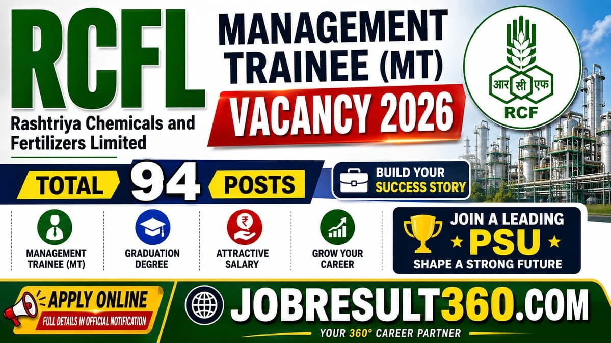 RCFL Management Trainee Vacancy 2026